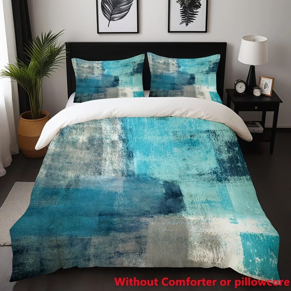 2-3-pieces-ensemble-de-housse-de-couette-au-design-de-treillis-d'art-abstrait-1-housse-de-couette-1-2-taie-d'oreiller-sans-noyau-housse-de-couette-douce-et-confortable