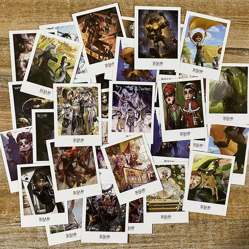 40PCS Identity V Anime LOMO Card Emma Woods Emily Dyer Naib Subedar Cosplay Greeting Card Christmas Gifts Girls