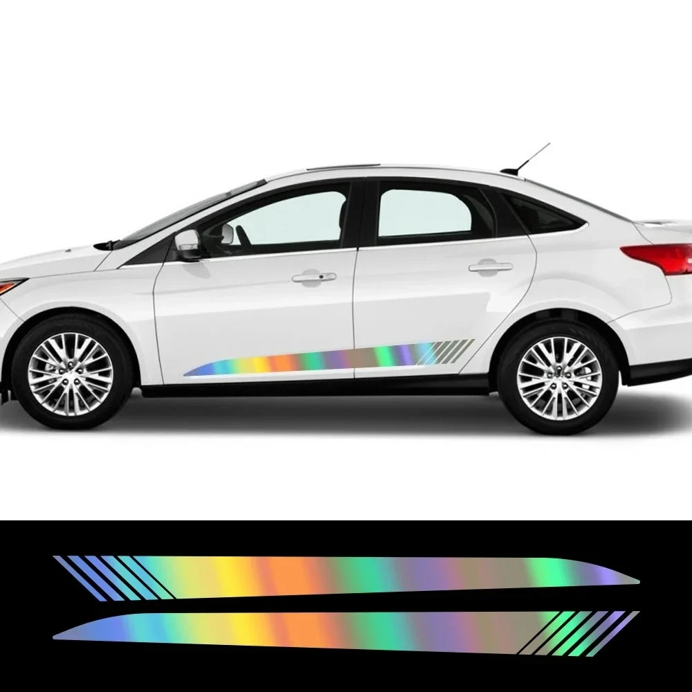 

2 шт. наклеек на боковые части кузова автомобиля для Ford Focus RS ST MK2 MK3 MK4, виниловые наклейки для тюнинга авто, декоративные наклейки, аксессуары