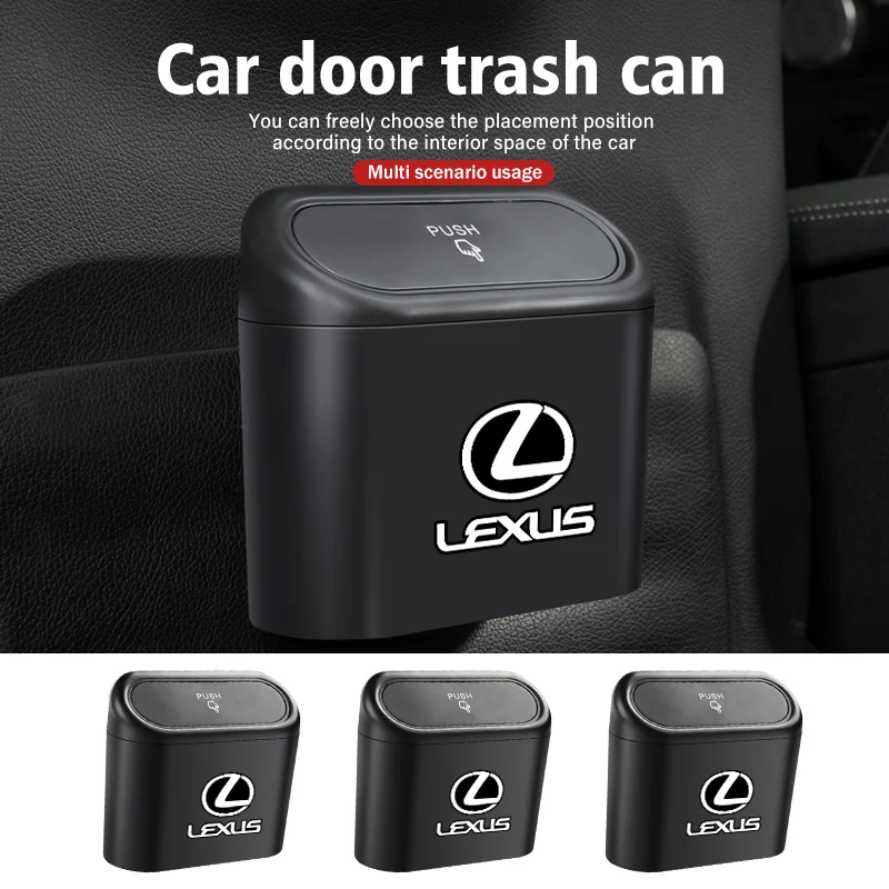 Car Trash Can Portable Waterproof Garbage Box Accessories For Lexus CT ES GS NX IS250 CT200h IS300h ES300h ERX400h NX300h