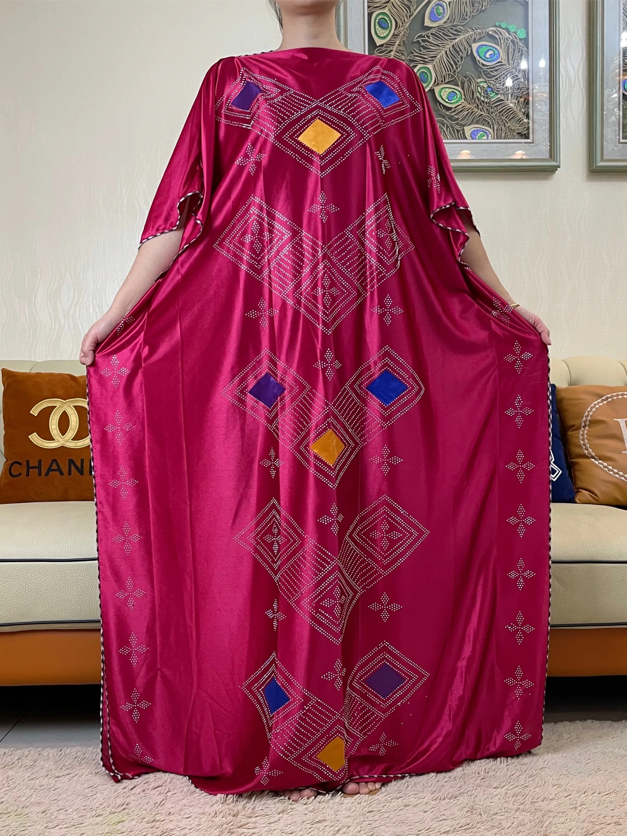 2023Good Quality African Summer Dresses For Women Muslims Abaya Dubai Turkey Muslim Fashion Hijab Cotta  American Islam Clothing