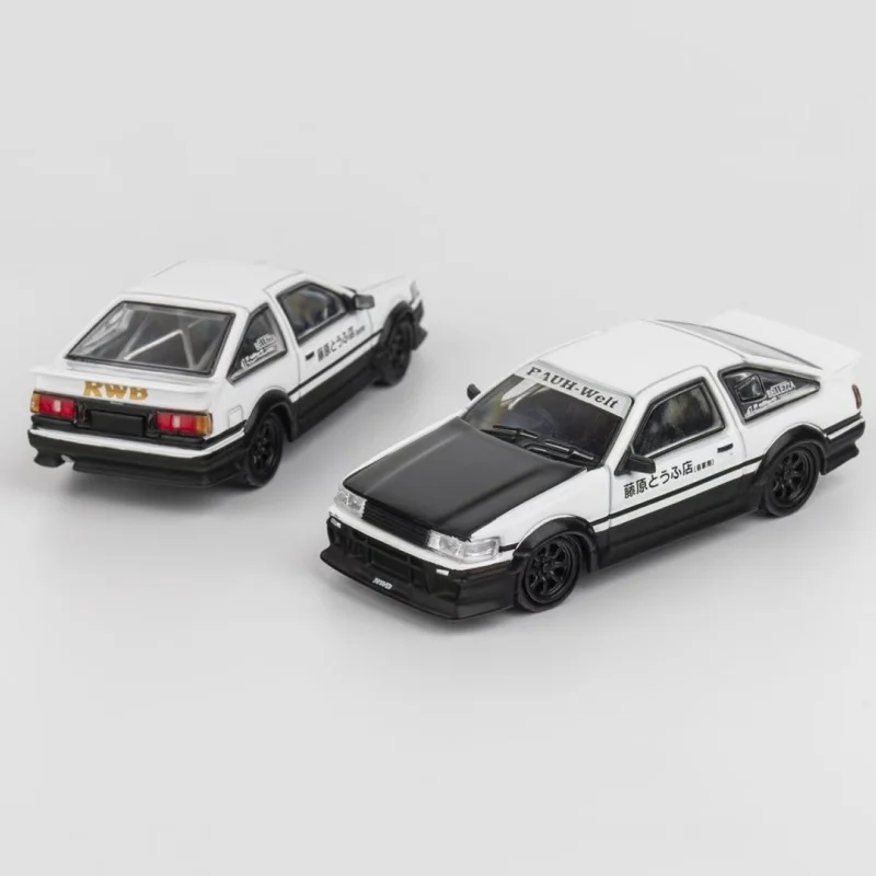 Pre-sale *DCT 1:64 RWB AE86 Fujiwara Tofu Shop Theme Painted alloy car model - shipped in February