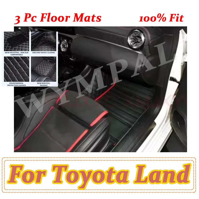 

Luxury Car Floor Mats For Toyota Land Cruiser Prado 150 2022 2021 2020-2018 5 Seats Auto Styling Protect Custom Interiors Mats