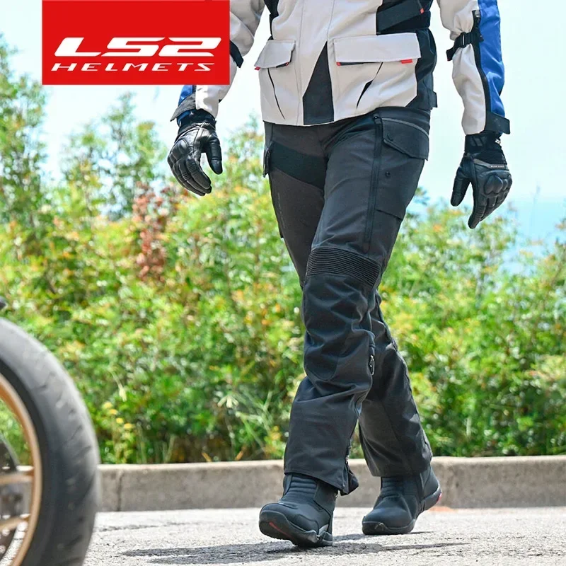 

LS2 MP156 Original Motorcycle Jacket Pants Set Anti-fall Warm Waterproof Motorbike Jacket Men Outdoor Riding Clothing
