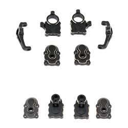Brass Front Rear C Steering Cup Knuckle Hub Carrier Portal Housing Counterweight For FMS FCX24 1/24 RC Crawler Car Accessories
