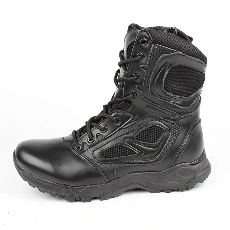 2024 Winter Tactical Boots Men Black Desert Safety Shoes Motorcycle Breathable Assault Combat Ankle Boots for Man