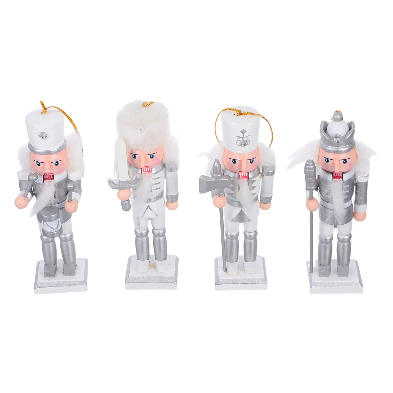 

4 Pcs Nutcracker Centerpiece Holiday Decorations Christmas Nutcrackers Ornaments