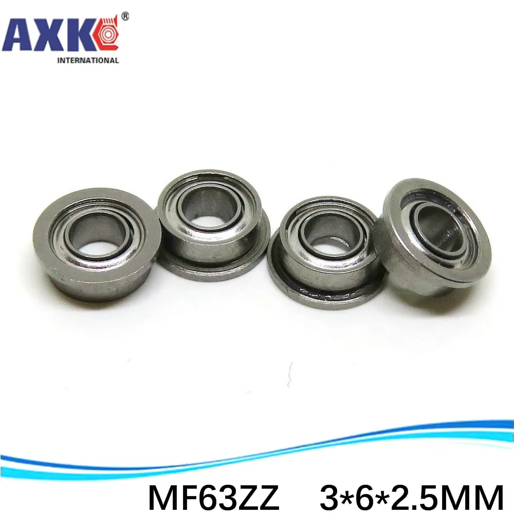 Free Shipping Boutique flange ball bearings MF63ZZ / DDLF630ZZ size 3*6*7.2*2.5*0.6 mm