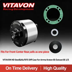 VITAVON CNC Alu7075 Diff Case For Arrma Outcast 8S Kraton 8S 1/5