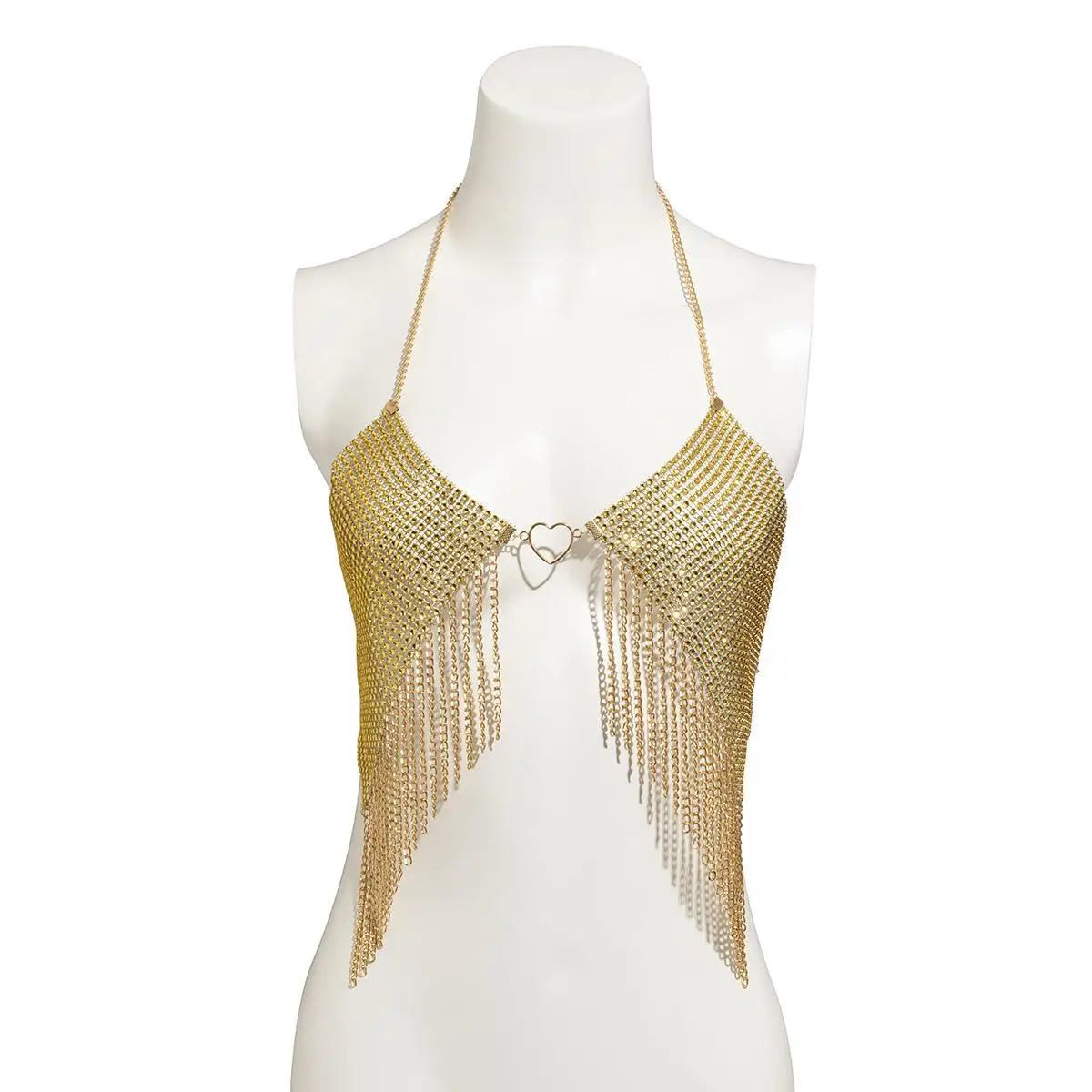 Sexy Chest Chain, Pearl Necklace, Pearl Accessories, Fashionable For Woman Photography Sexy Mesh Drill Body Chain