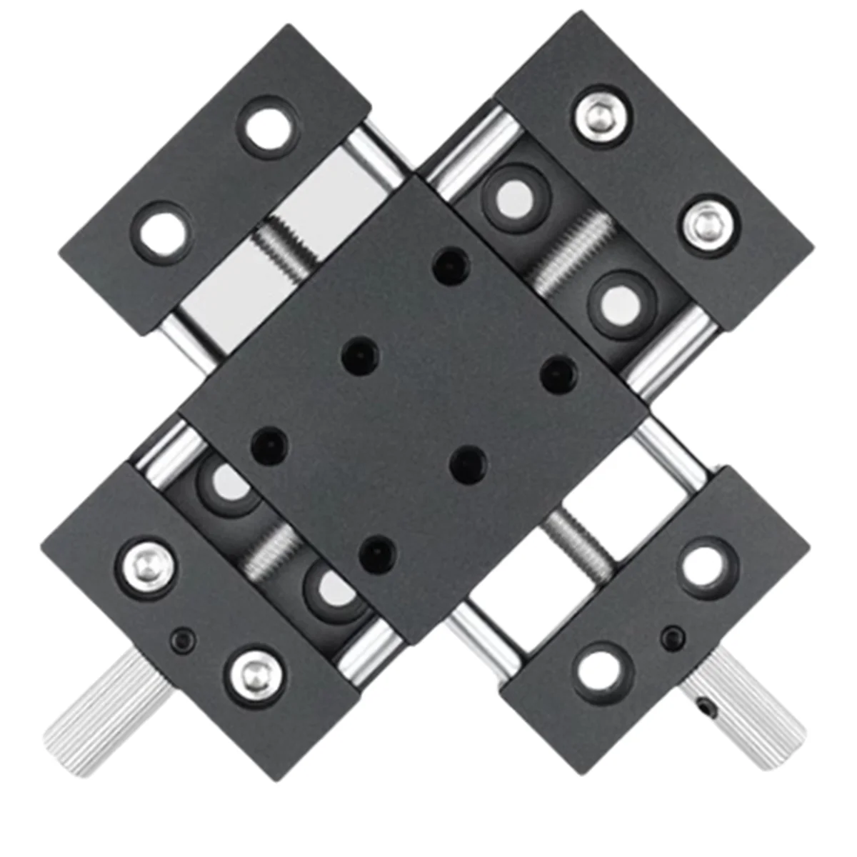 A002 XY Heavy Linear Optical Guide Rod Screw Adjustment Table Small Manual Fine-Tuning Slide DXY40-20