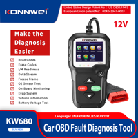 2025 New KONNWEI KW680 Car OBD2 Fault Scanner Auto Diagnostic Tools Language Car Scanner Tool Diagnostic Code Readerpk ELM327