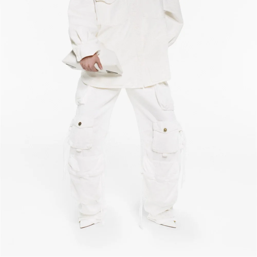 جينز نسائي قطني 2025، حمالة صدر ثقيلة مغسولة، ممزقة، شاهقة، ملابس نسائية، y2k جديدة، عصرية، عالية الجودة #4