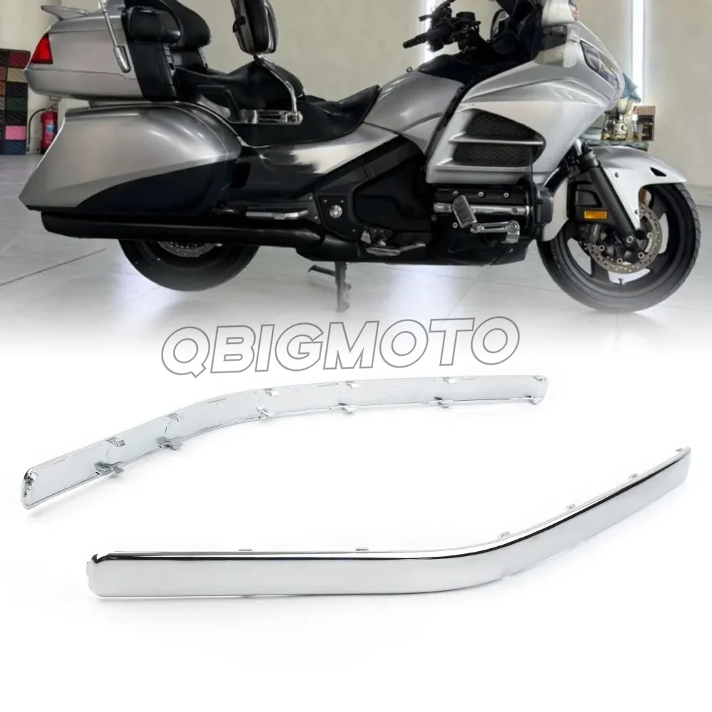 For Honda Goldwing GL1800 GL 1800 2001 2002 2003 2004 2005 2006 2007-2011 Motorcycle Chrome Side Box Decorative Fairing Trim