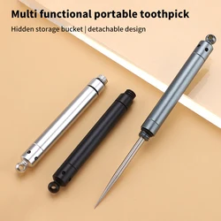 Portable Titanium Toothpicks Metal Pocket Toothpick Stainless Steel Toothpick Reusable Toothpicks For Picnic Camping Traveling