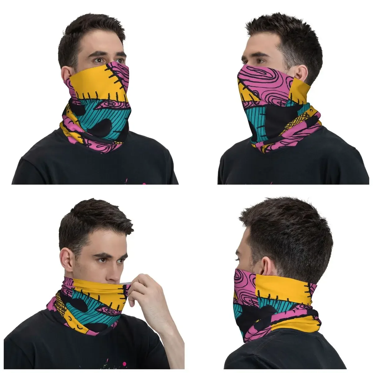 Custom  Bandana Neck Gaiter for Hiking Camping Men Women Wrap Scarf Halloween Movie Balaclava Warmer