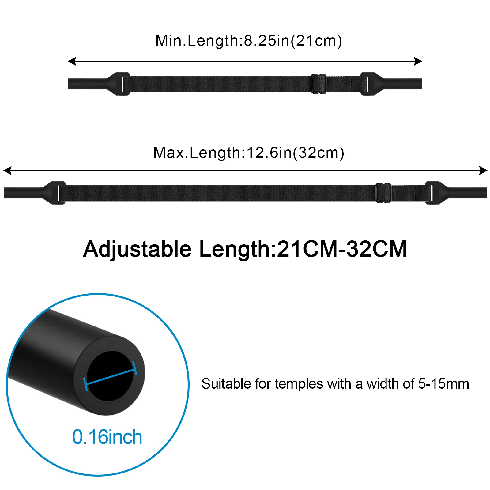 1-6pcs Eyeglass Anti-Loss Lanyard Sports Glasses Elastic Rope Chain For Kids Adult Glasses Elasticity Strap Retainer Cord Holder image 3