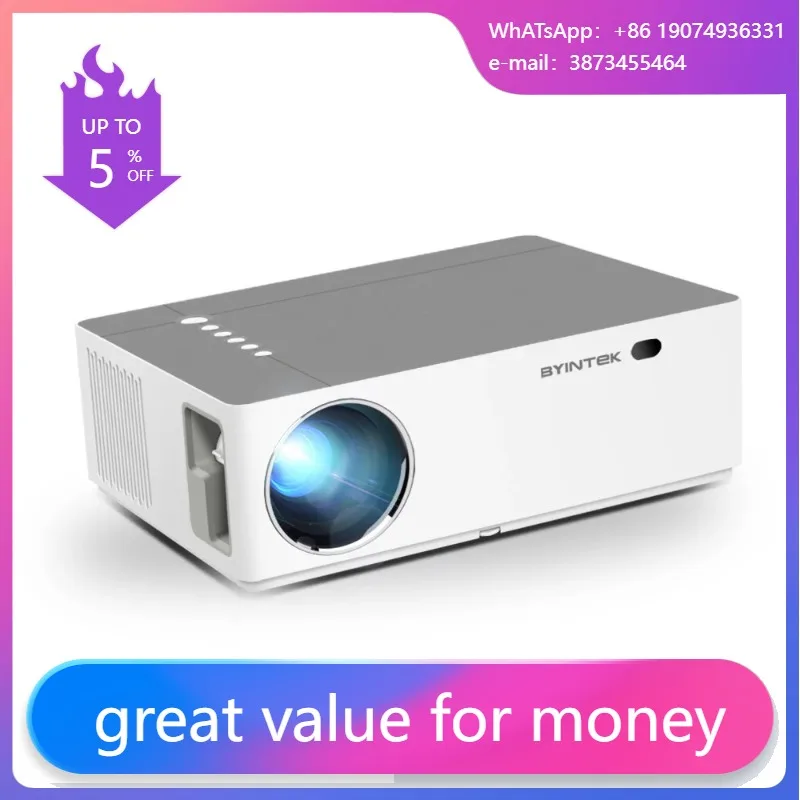 K20 Smart Android WIFI 3D LCD Video Full HD 1080P LED Home Theater Projector 4K Proyector (40USD Extra For Android OS)