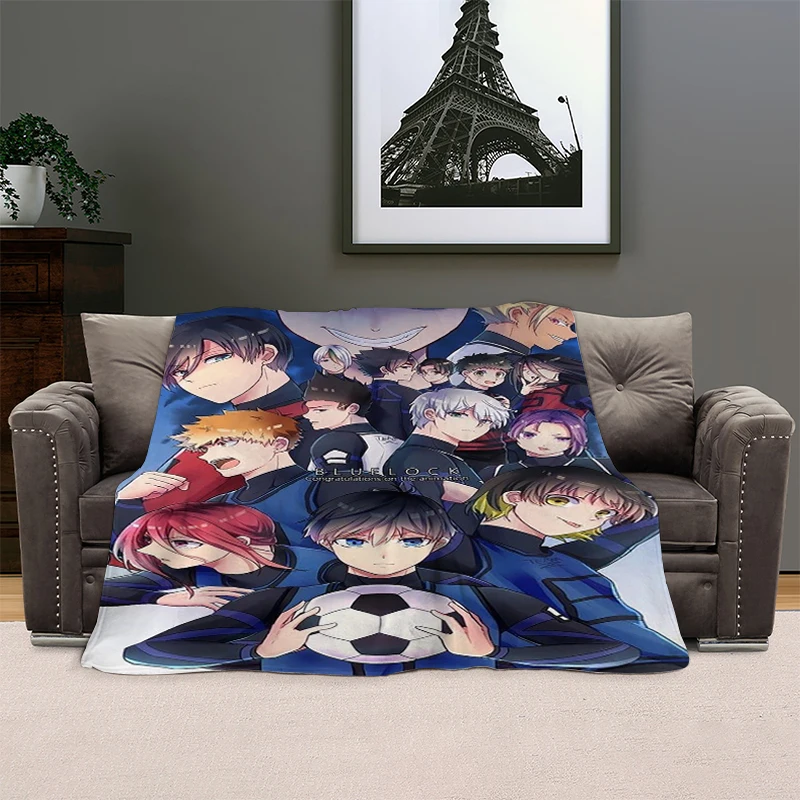 

Anime Blanket Sofa Winter B-Blue Lock Microfiber Bedding Warm Flannel Fluffy Soft Blankets King Size Bed Fleece Camping Throws