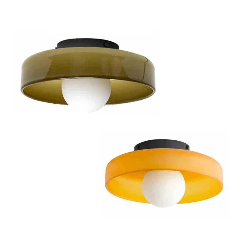 

ModernVintage Glass Ceiling Light Hallway Hallway Balcony Kitchen Hallway Light Bedroom Ceiling Light Multi-Colored Glass