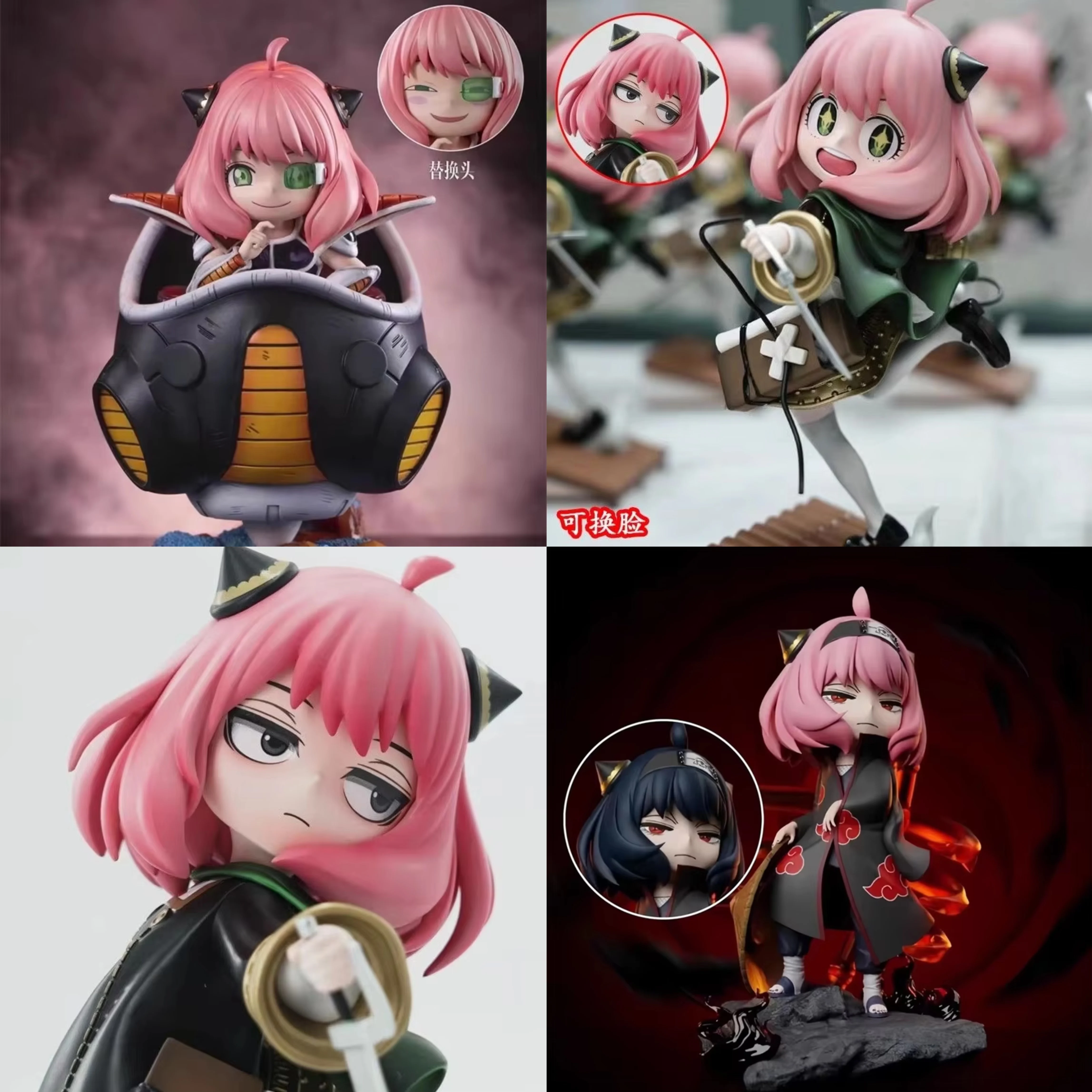 

BANDAI Spy Playing Home GK Ania Figure Gift Double-headed Statue Anime Creative Tabletop Ornament Gift