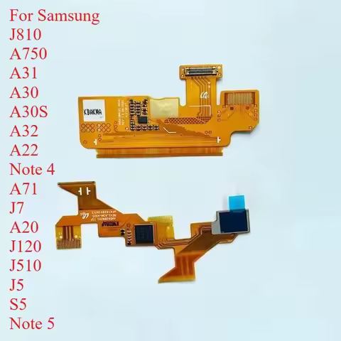 5pcs LCD Touch Screen Image Flex Cable For Samsung Galaxy A30 A31 A30S A32 A22 J7 J810 A750 Note 4 A71 A20 J120 J510 J5 S5 Note5