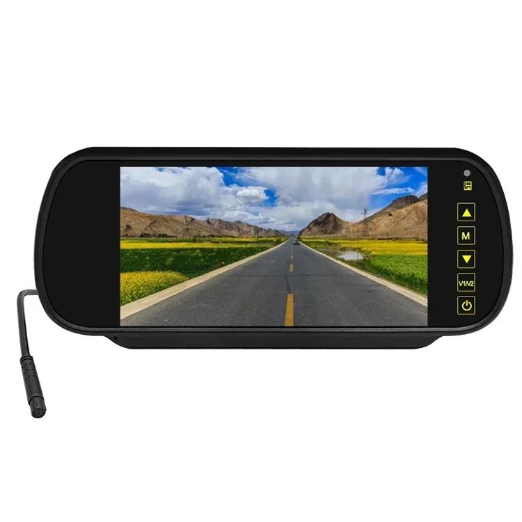 

7 Inch HD Widescreen rearview mirror dash Car Rearview Mirror Monitor 2 Channel Input Rear View Reversing Aid System Car Parking