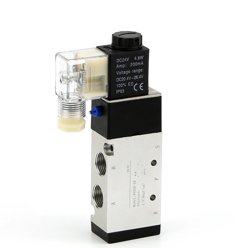 

4V310-10 12V 24V 110V 220V Pneumatic Electric Solenoid Valve Direction Control Solenoid Valve