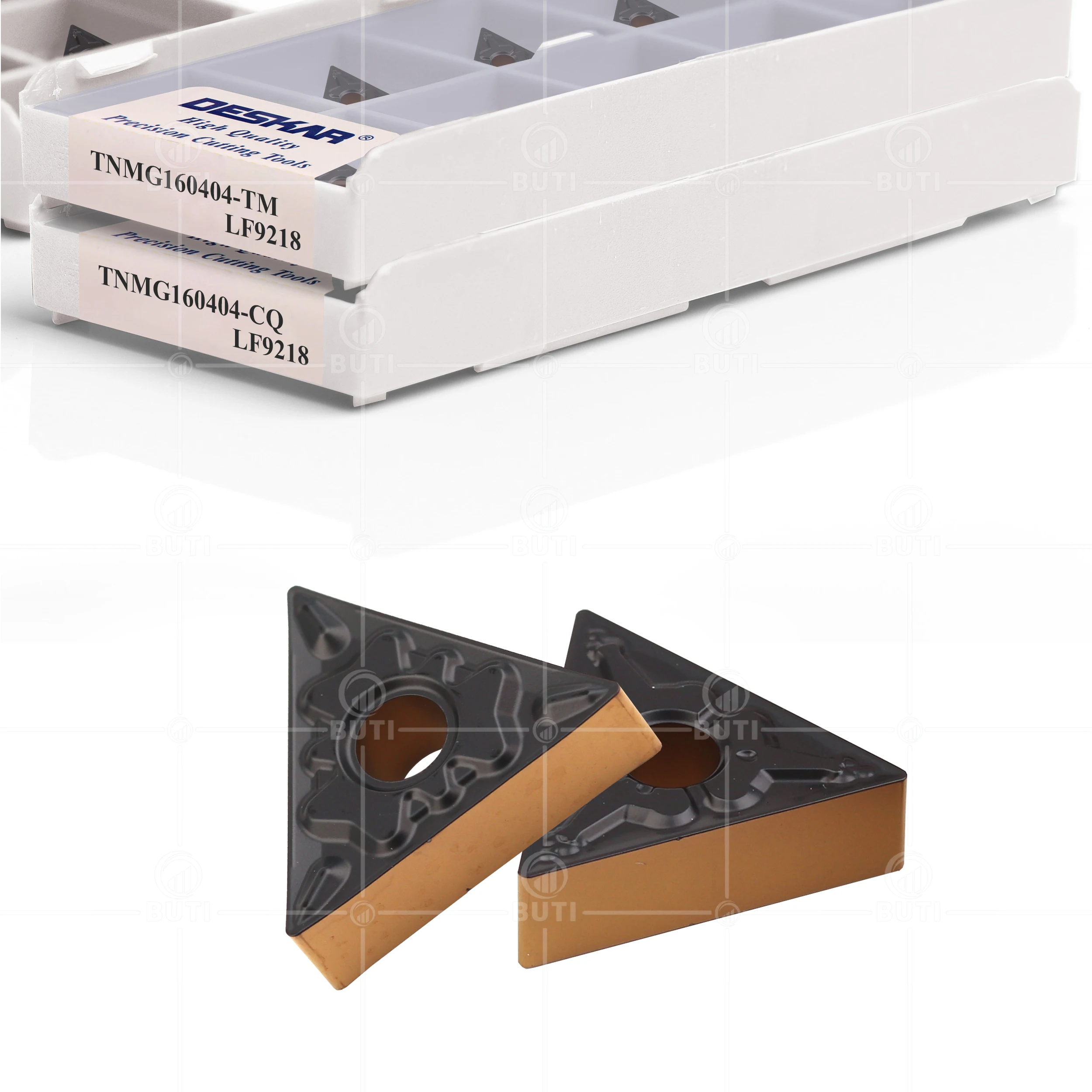 Imagem -03 - Deskar 100 Original Tnmg160404 Tnmg160408 Tnmg160412 tm cq hq pm R-s L-s Lf9218 Cnc Torno Cortador Ferramenta Carboneto Insere para Aço
