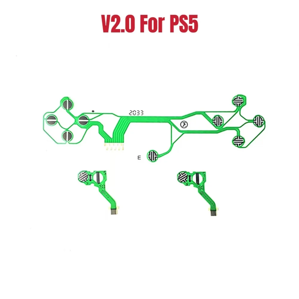 1 peça de substituição original para ps5 película condutora v1.0 2.0 3.0 game pad controlador botão cabo flexível fita v1 v2 v3