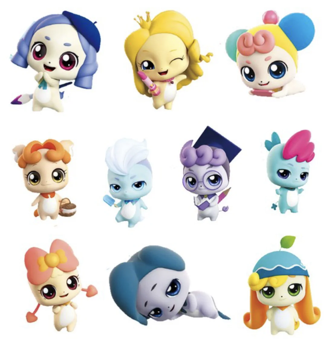 ของเล่น Teenieping MOE Cube ซีซั่นแรก ฟิกเกอร์แอคชั่น ของสะสม งานแฮนด์เมด สำหรับเด็กและนักสะสม