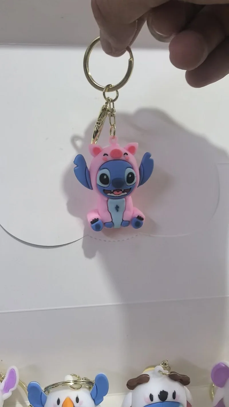 12pcs Set Stitch Cartoon New Keychain Blind Box Blind Bag Desktop Decoration Model Ornament Cute Little Pendant Children DayGift