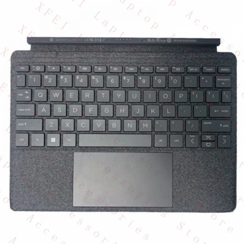 

F US Tablet Palmrest Keyboard for HP TPN-C156 TPN-C156K M90128-001