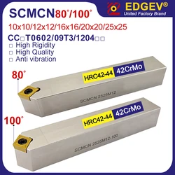 SCMCN1010H06 SCMCN1212H09 100 SCMCN1616H09 SCMCN2020 SCMCN2020K12 SCMCN2525M12 80 Metal Lathe Cutter SCMCN Turning Tool Holder