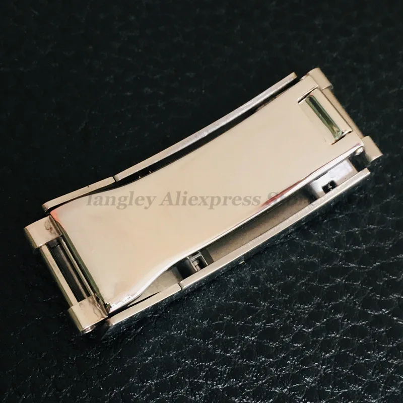 Stainless Steel Watch Buckle for Rolex 9mmx9mm Metal Polished Matte Clasp Sliding Quick Adjust Folding Button Watch Accessories