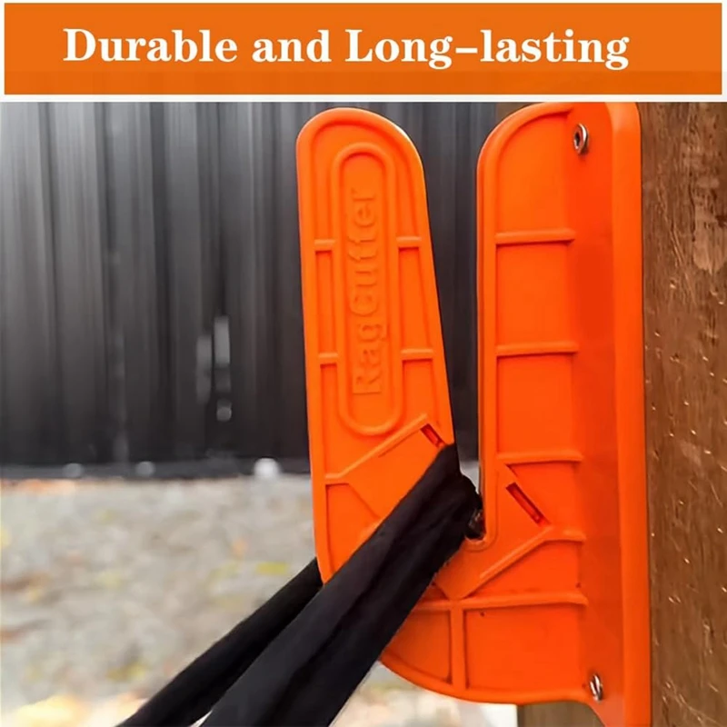 Aan de muur gemonteerde doekensnijder 3 stuks aan de muur gemonteerde doekensnijder, aan de muur gemonteerde oranje doeksnijder, de ragcutter gemakkelijk te snijden oud