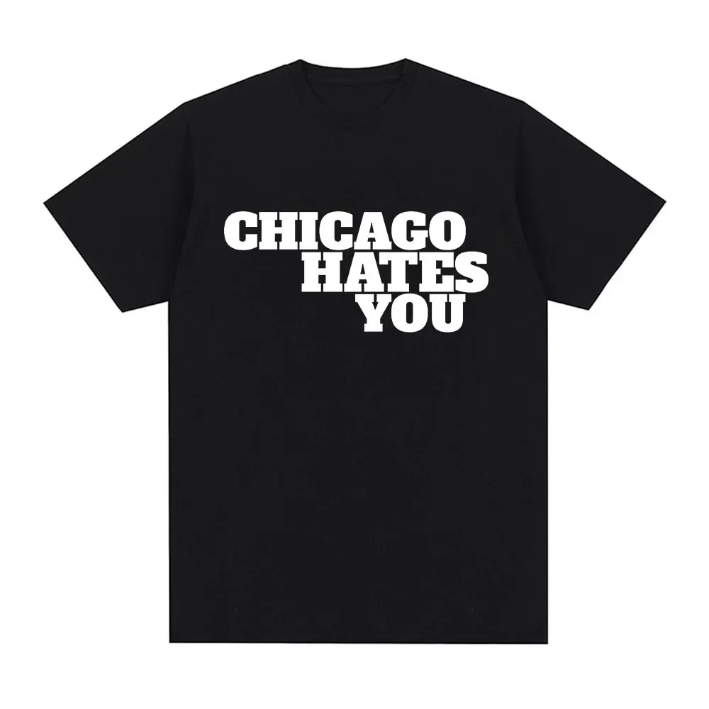 Rapper Chief Keef Chicago Hates You Same Style Printed T-shirt Men Women Cotton Loose Casual Short Sleeve Tshirt Men's T-shirts