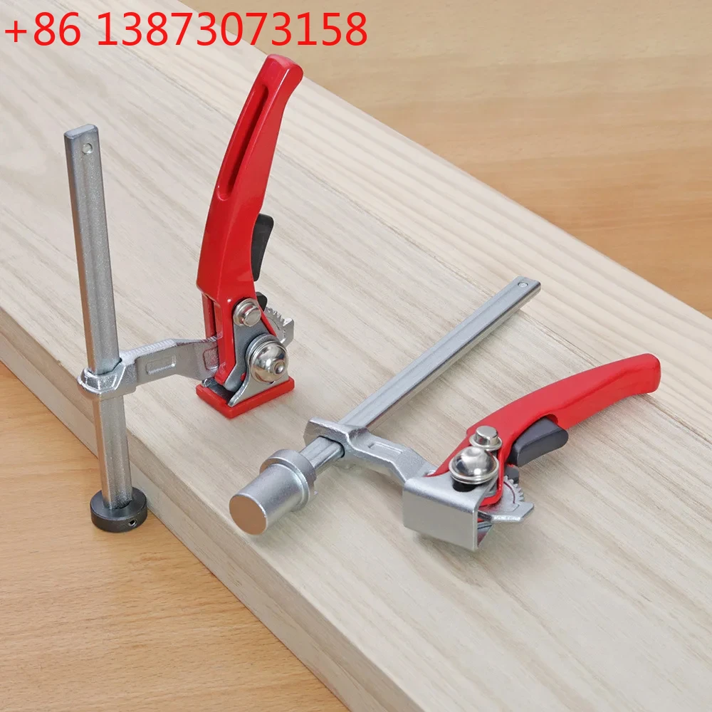 

1pc Woodworking Desktop Quick Acting Hold Down Clamp Desktop Clip Fast Fixed Clip For Woodworking Benches 19/20MM Hole Tool Ratc