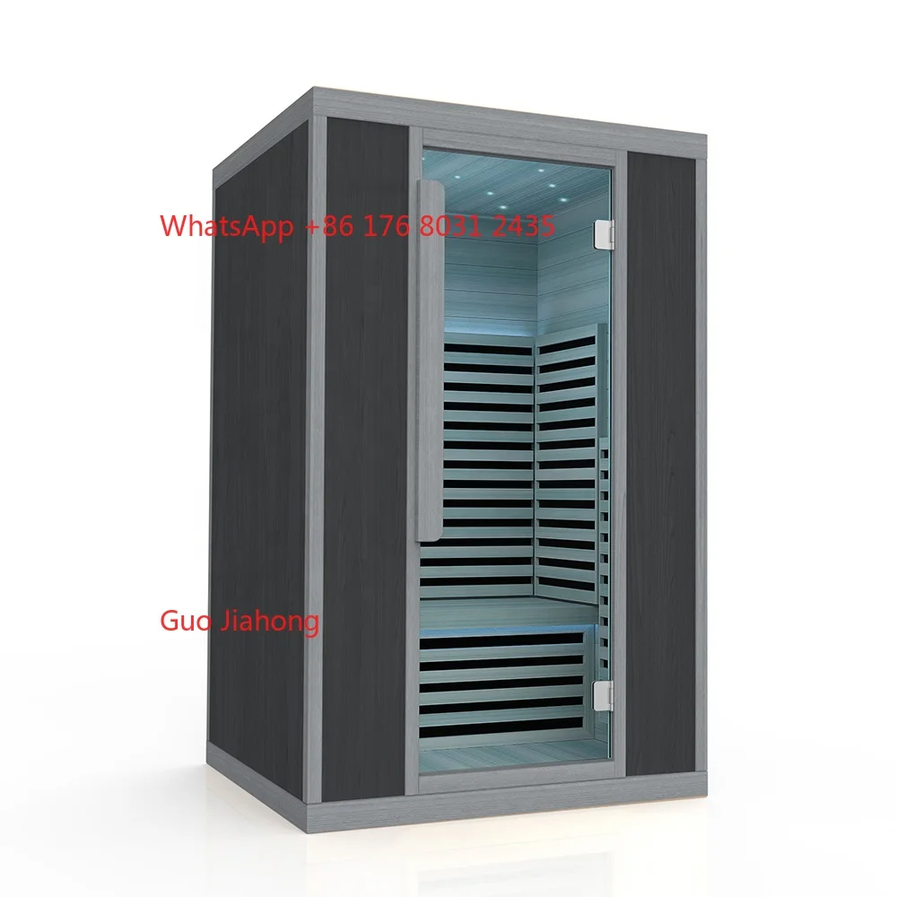 

Modern Design Sauna Room 2 People Wood Sauna Dome Computer Control Panel Hemlock Infared Sauna Room for Sale