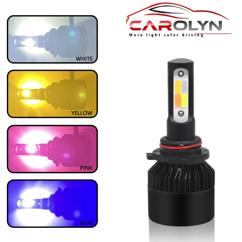 

1PC H1 H4 H7 H11 Motorcycle LED Headlamps White, Yellow, Red, Blue Four Color Combination Fog Lamp LED Bulb Motorcycle Spotlight