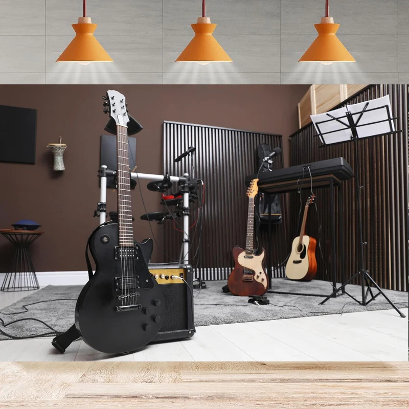 Music Guitar Photography Background Music Stage Musical Instruments Microphone Rock Roll Band Concert Home Party Backdrop Wall