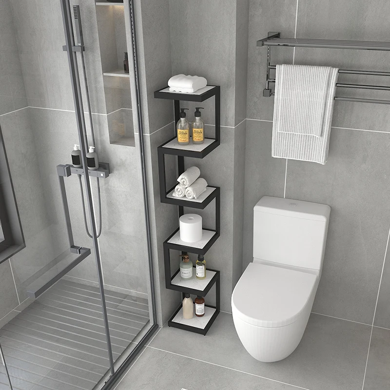 

Toilet corner rack bathroom tripod toilet crevice toilet washstand narrow storage rack