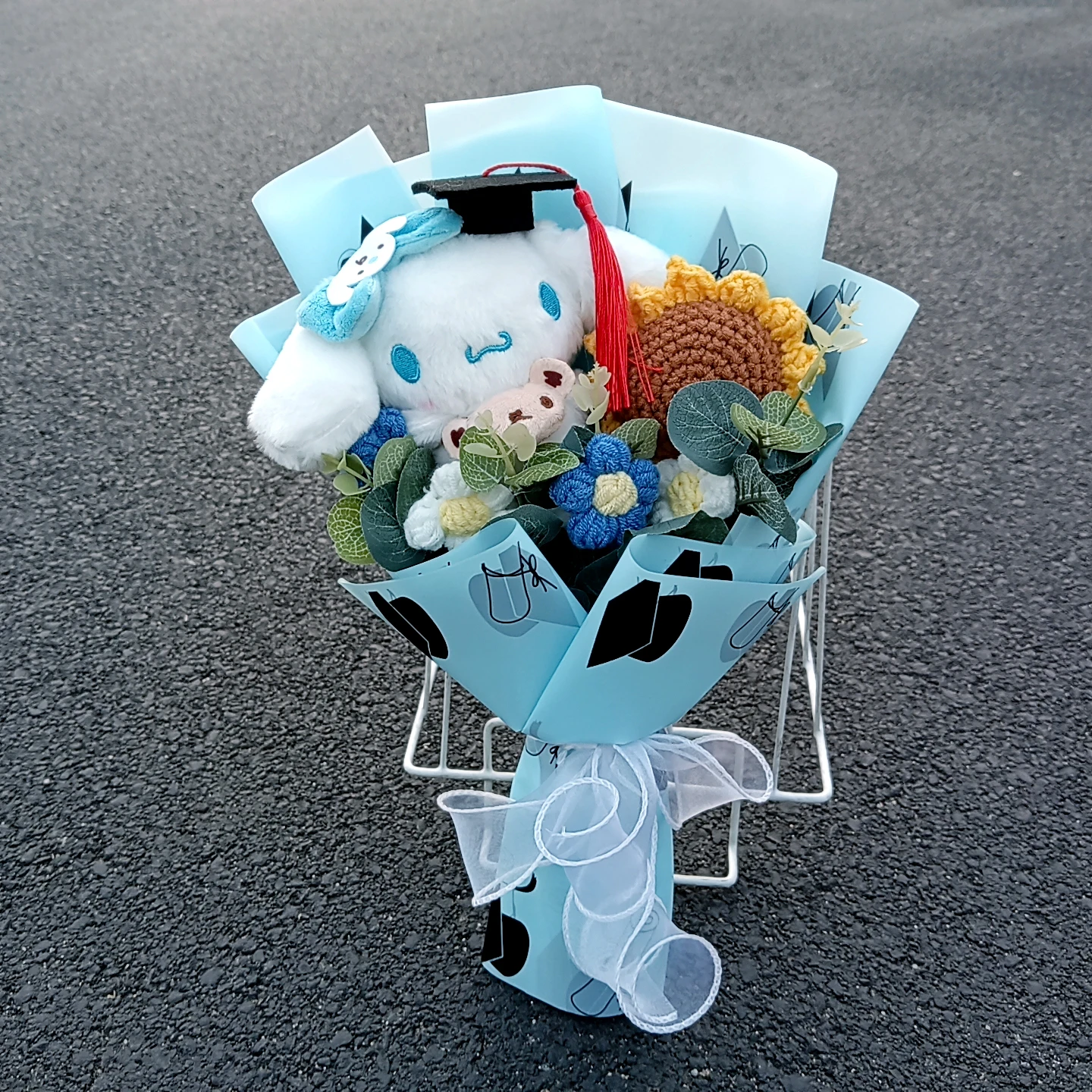 Presente de formatura Kuromi Olá Kitty Buquê Minha Melodia Cinnamoroll Com Girassol Natal Presente de Aniversário do Dia dos Namorados