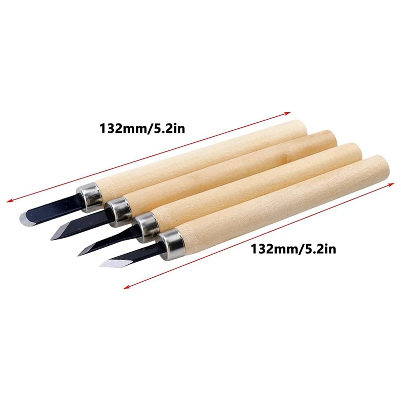 プロの木彫りツールキット、12個セット、炭素鋼、彫刻に最適