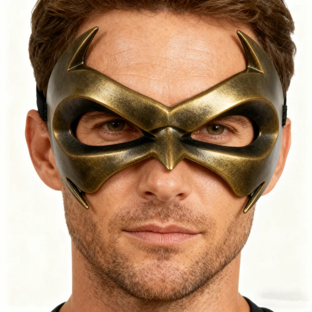 男性用仮面舞踏会マスク 樹脂製ナイトウィングアニメコスプレアイマスク 女性用ベネチアンパーティーテーマ小道具 マルディグラコスプレカーニバルマスク