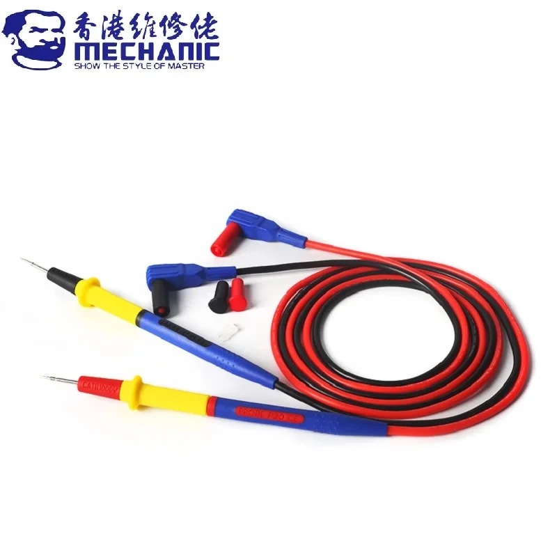 MECHANIC P30 Multimeter Pen 1000V 20A Soft Anti-Scalding Silicone Wire Extra Tip Probe Test Pen for Digital Multimeter Repair