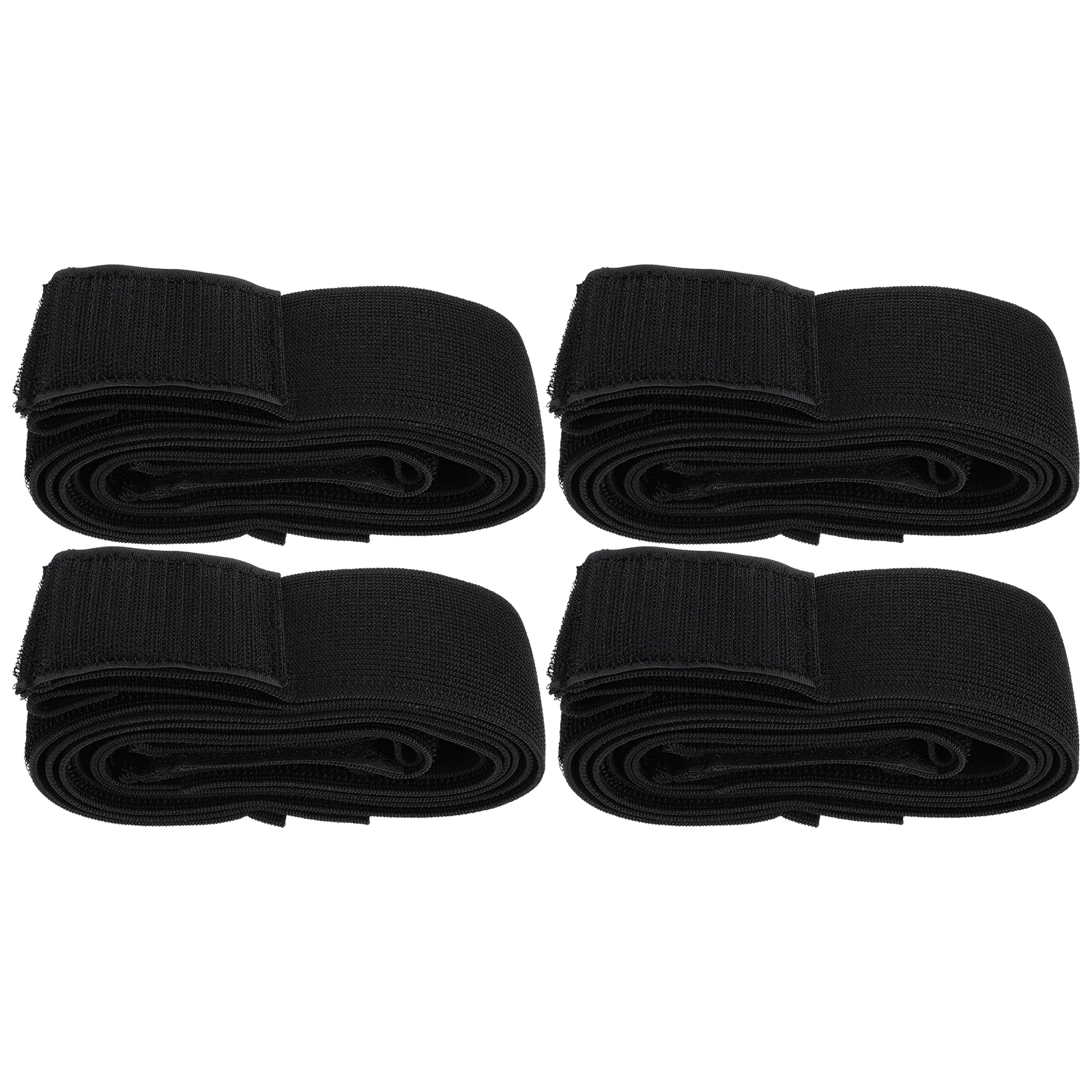 

4pcs Premium Rubber Polyester Hook Loop Safety Straps Durable Elastic Fastening Belts Sticky Fixing Bands For Sports Play