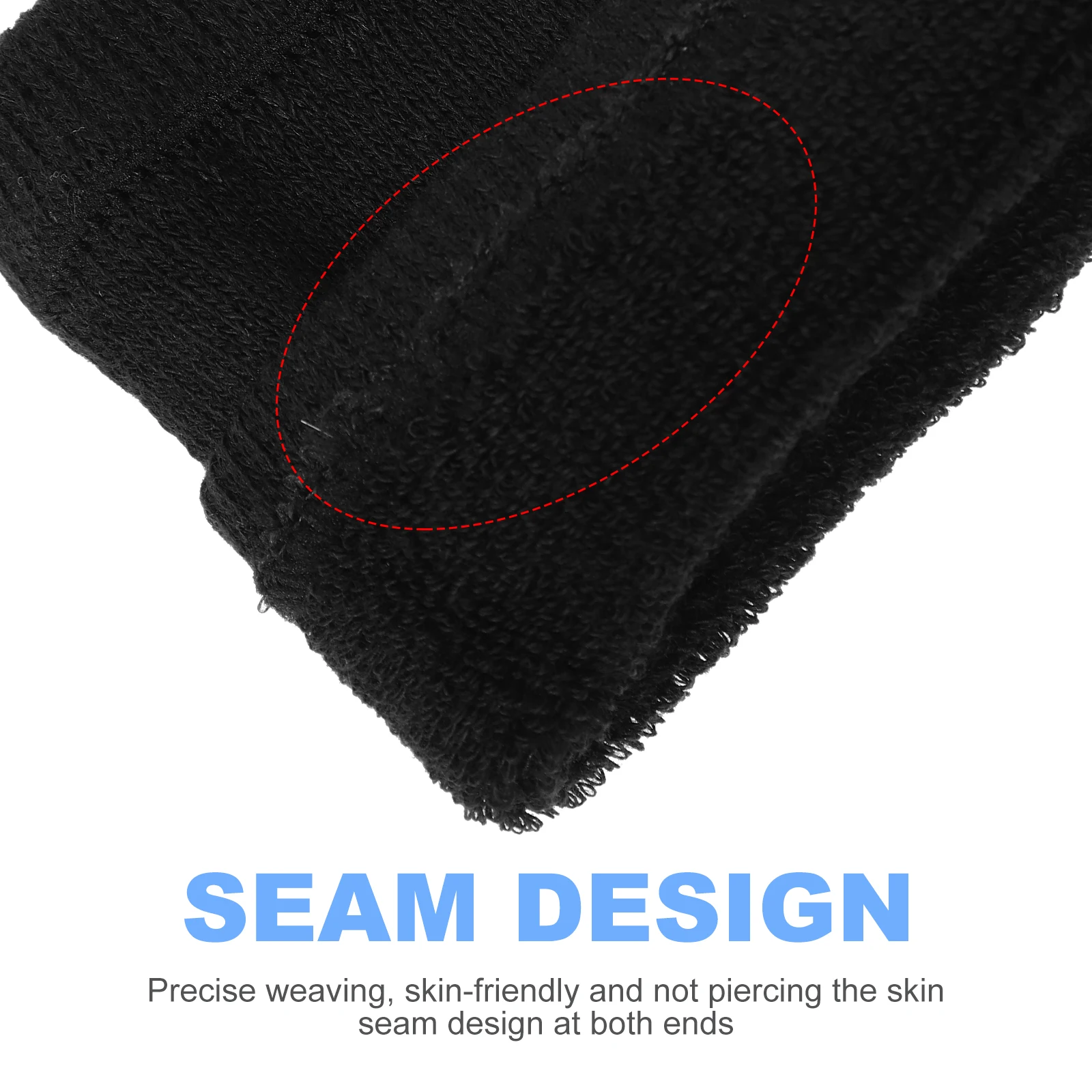 زوج واحد من سوار المعصم الرياضي خفيف الوزن وجيد التهوية من القطن لدعم اللياقة البدنية وواقي المعصم الممتص للعرق للتنس وكرة السلة