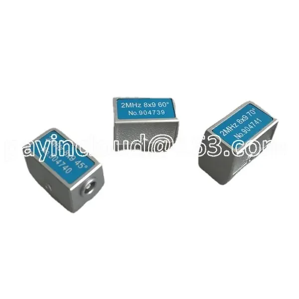 2MHz 8x9 45+60+70 Degree Angle Probe Transducer  (3 pcs)