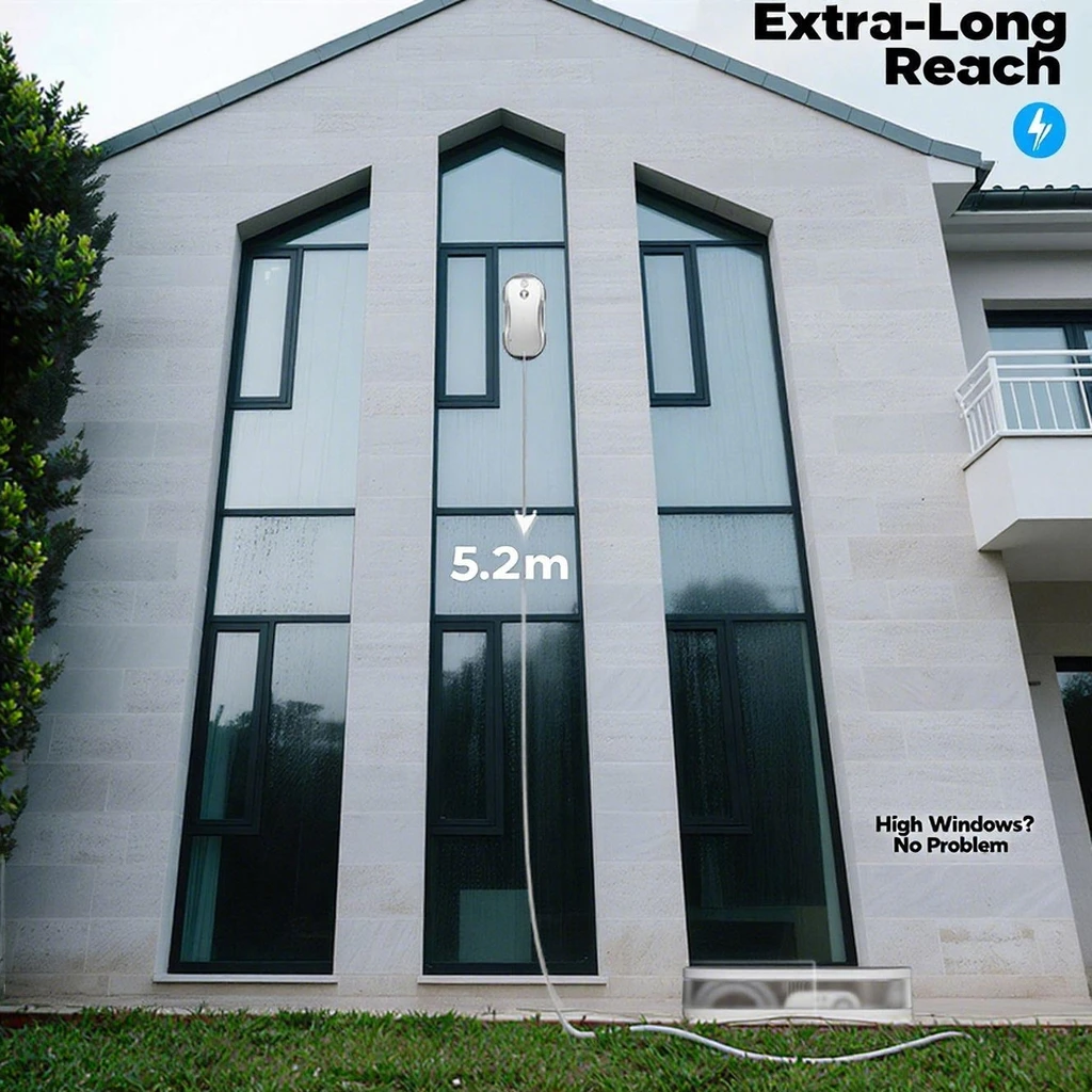 

New Arrival Smart Water Spray Electric Window Cleaner APP+Remote Control Automatic Glass Window Cleaning Robot